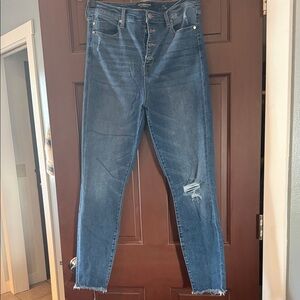 Pistola High Rise Blue Distressed Jeans